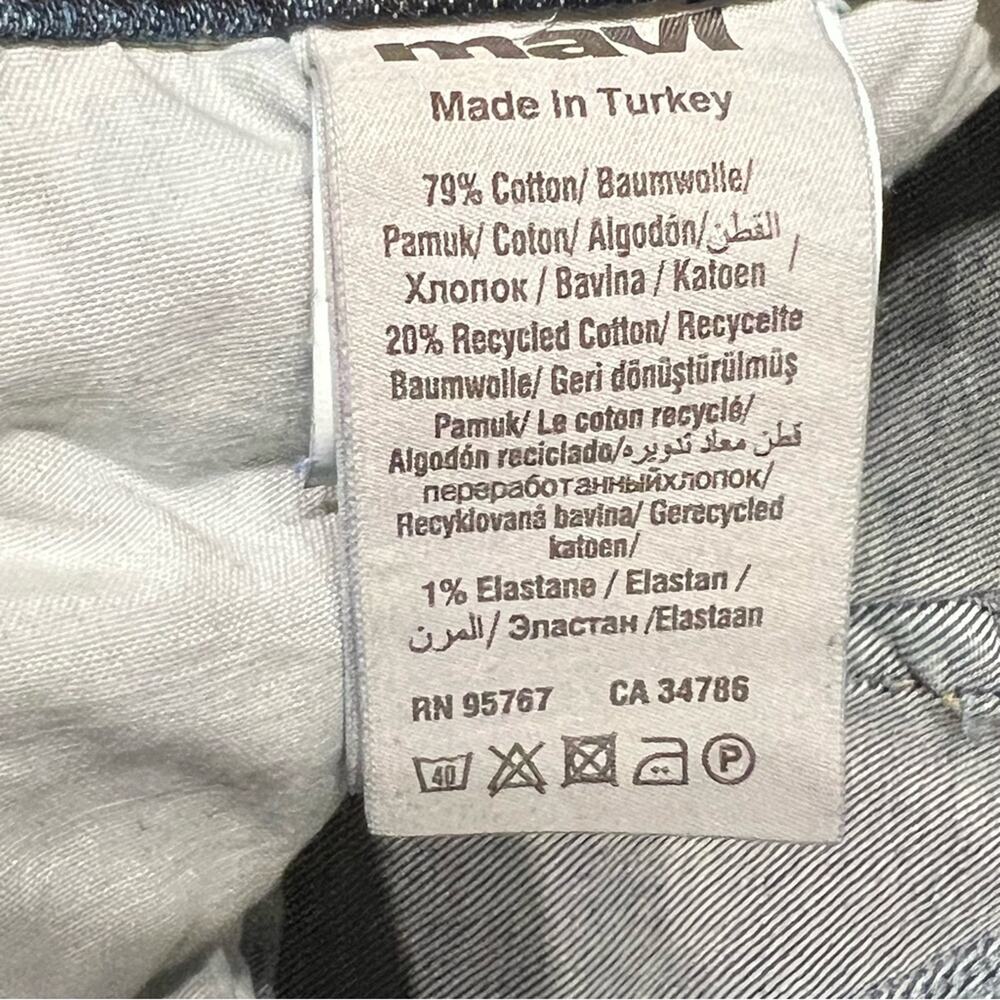 Mavi Barcelona High Rise Loose Straight Blue Jeans Women Size 26 - Picture 9 of 15